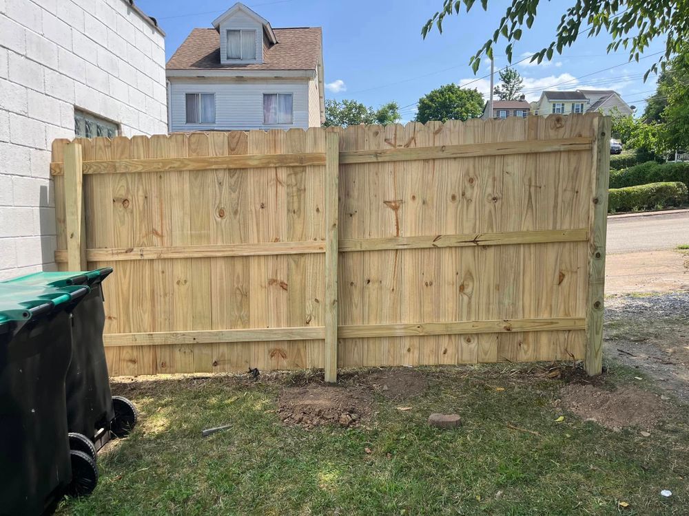 Enhance your fence's longevity and appeal with our expert fence staining service, providing long-lasting protection against weathering while adding aesthetic value to complement your home's exterior. for Fratelli Contracting & More in Pittsburgh, PA