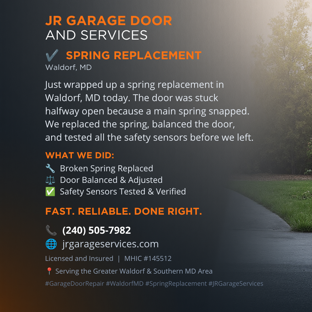 All Photos for JR Garage Door and Services in Charles County, MD