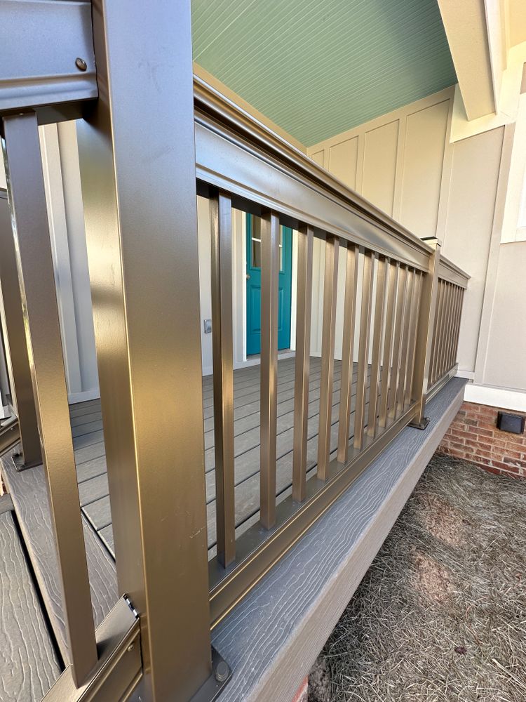 Aluminum Composite Porches and Decks  for Emfinger Custom Builders LLC in Pine Mountain, GA