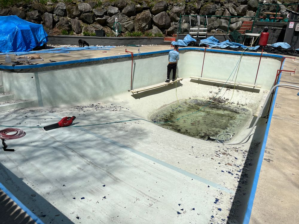 Construction for Full Service Pools in Andover, MA