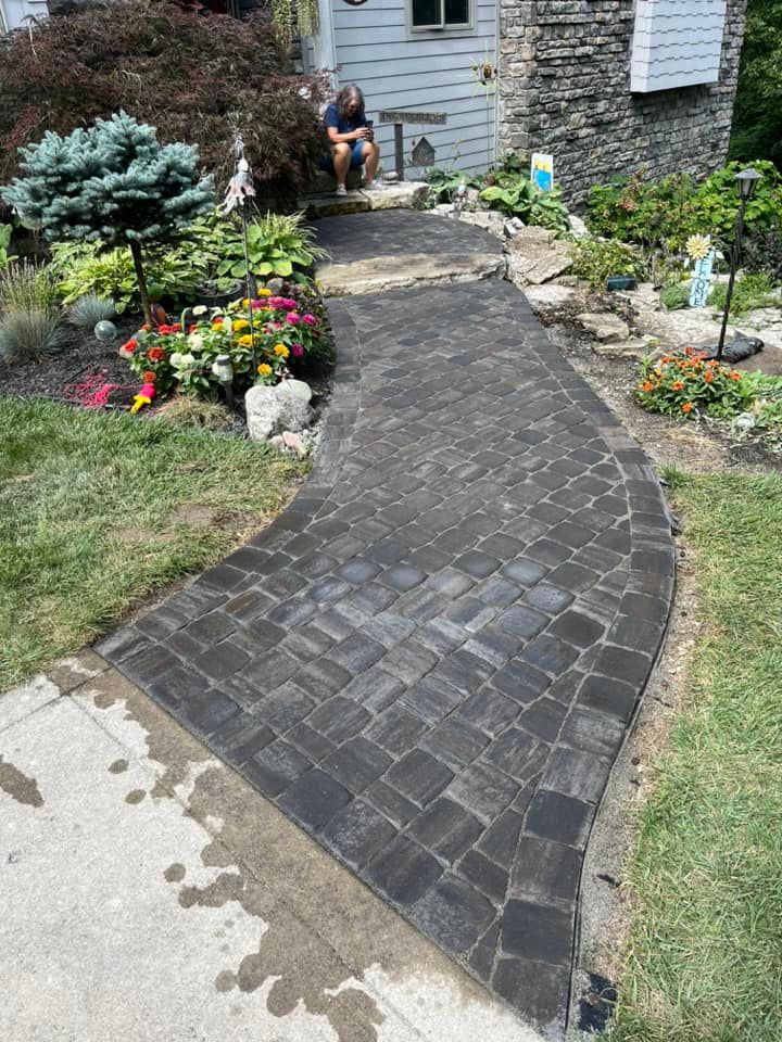 Paver Patios for Higgins landscaping LLC in West Jefferson, OH