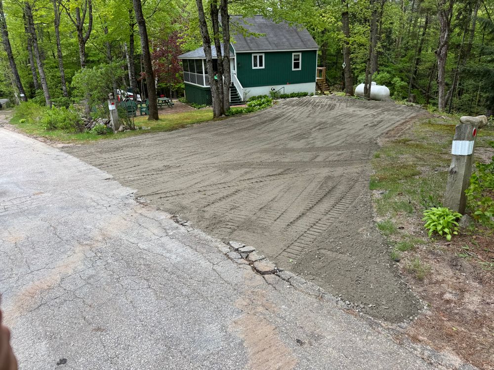 Driveway Grading/Install for AFH Earthworks in Madison, NH