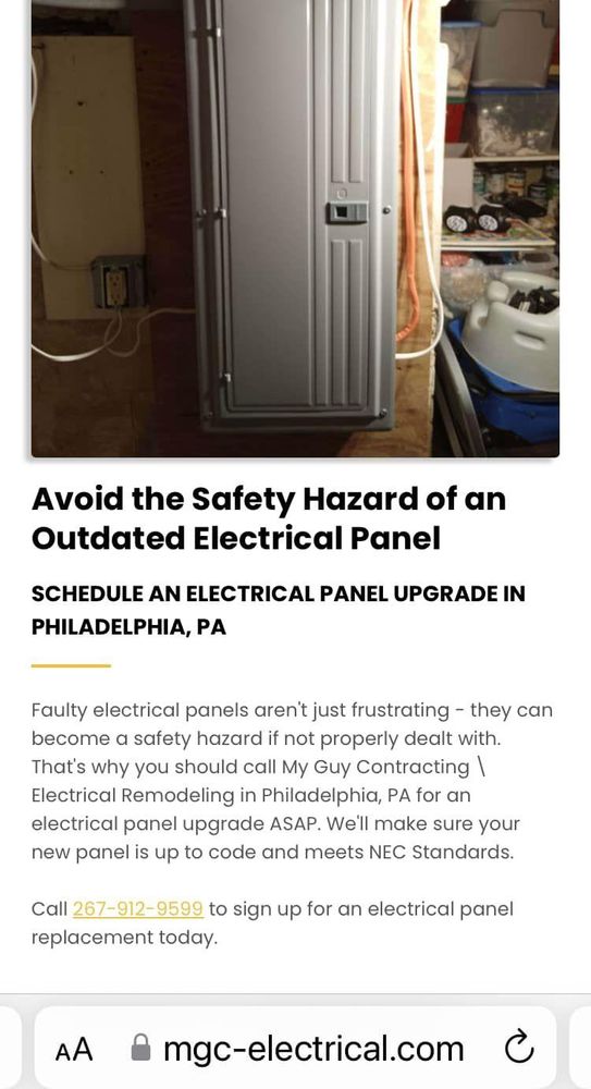 All Photos for My Guy Contracting/Electrical Remodeling LLC. in Philadelphia, PA