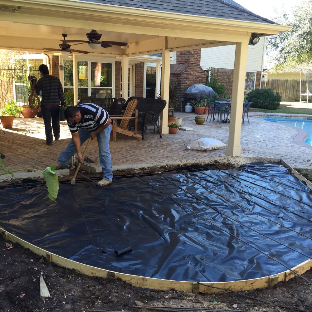 Patios for Texas Curb N Borders in Houston, TX