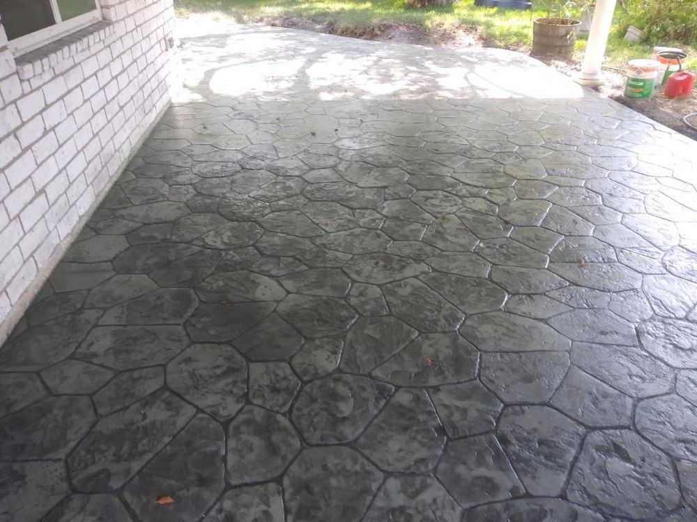 Stamped Concrete for Keen Decorative Concrete in Corpus Christi, TX