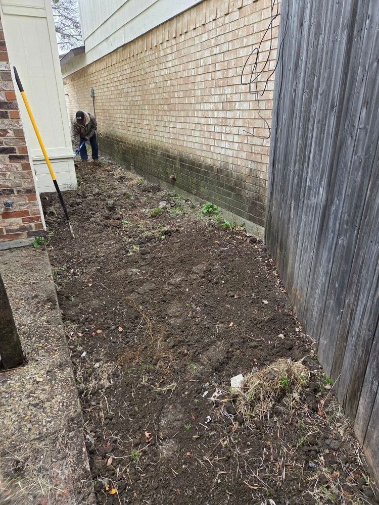 Our Blowing service efficiently clears leaves and debris from your lawn and hard surfaces, ensuring a clean, tidy outdoor space that enhances your property's curb appeal all year round. for Lavon Lawn Plus in Lavon, TX