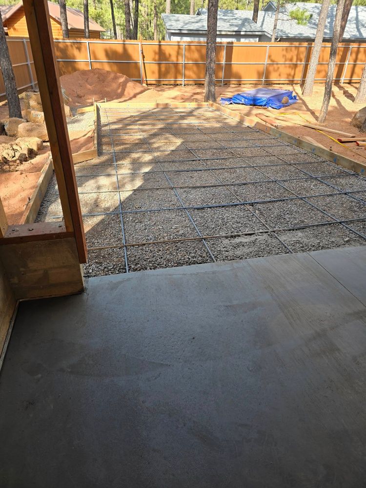 Concrete Slab Construction for Diamond Dust Concrete in Show Low, AZ