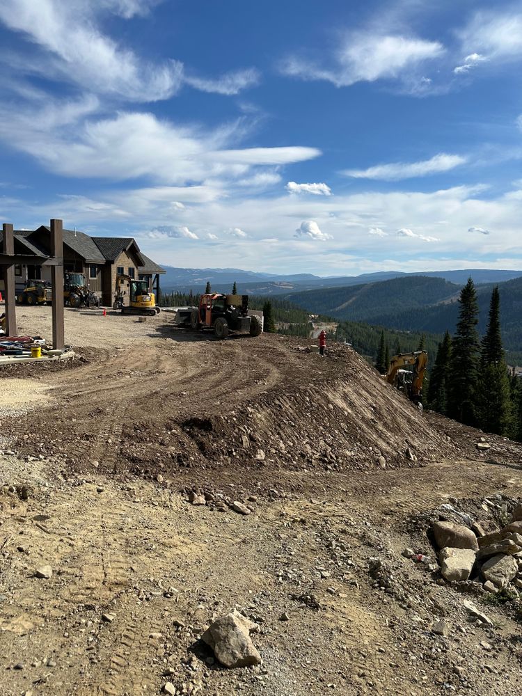 Dirt Work for R&H Homes in Bozeman, MT