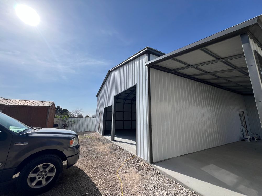 We offer custom carports, garages, and man caves that protect vehicles, add storage, and create versatile spaces—perfect for homeowners who want convenience, value, style, and year-round protection at home. for On The Way Mobile Services in Hobbs, NM