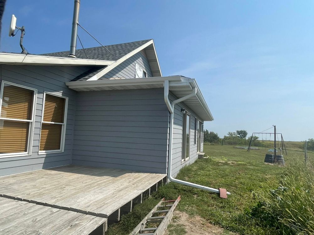 Aluminum Gutters Installation for The Gutter Man Seamless in Kearney, NE