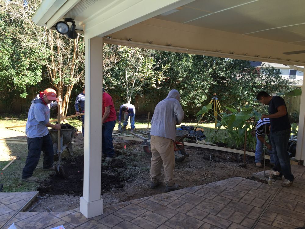 Patios for Texas Curb N Borders in Houston, TX