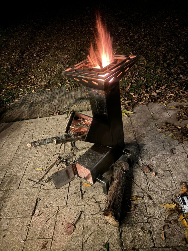 Discover our customizable Rocket Stoves, expertly welded for efficient heating and cooking. Our durable designs offer eco-friendly solutions, saving fuel while providing powerful heat output for your home or outdoor adventures. for Simpson Steel Services LLC in Archdale, NC