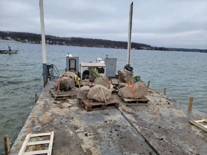 Barge Dredging and Hauling for JB WORX in Angola,, IN