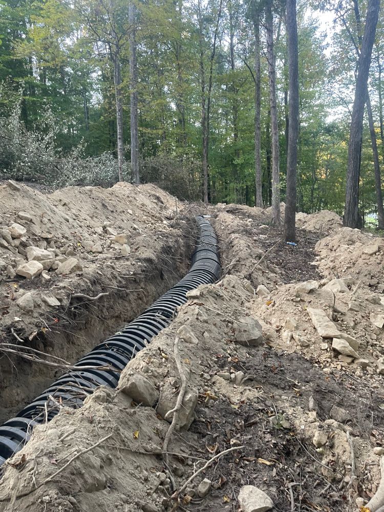 Utility Trenching for JW Johnson Construction in Linden, TN