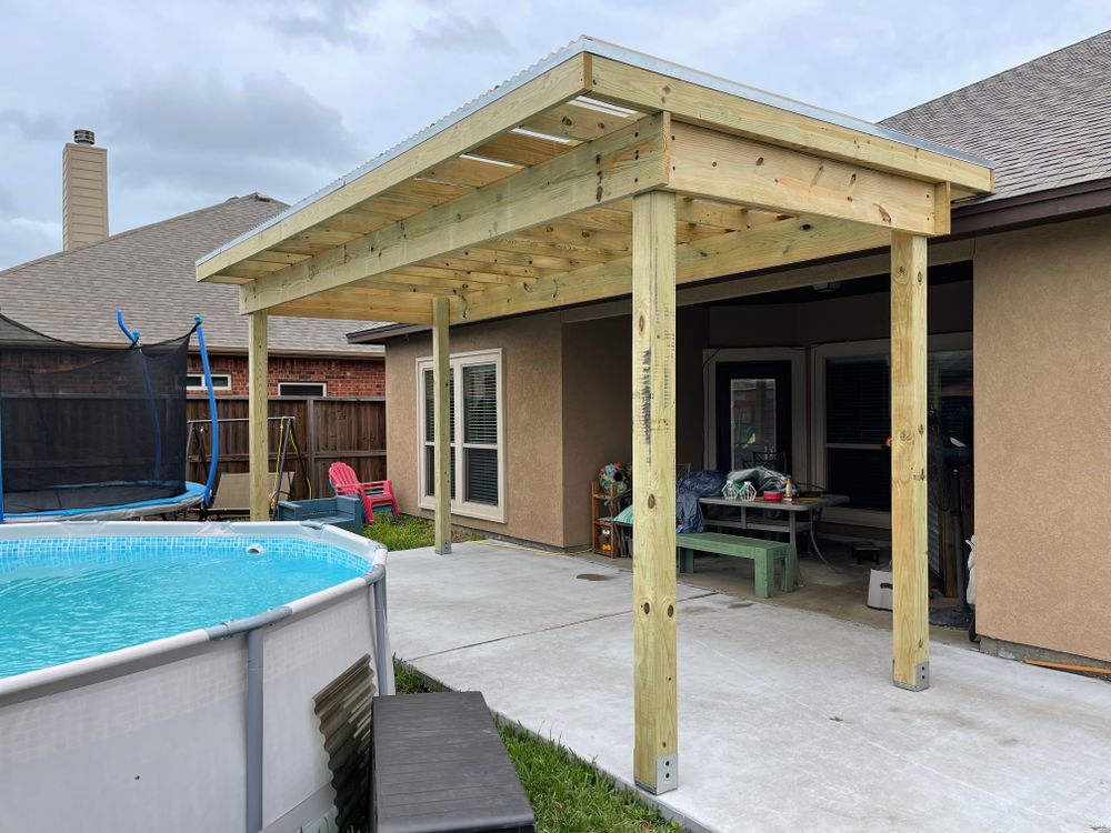Pergolas for Keen Decorative Concrete in Corpus Christi, TX