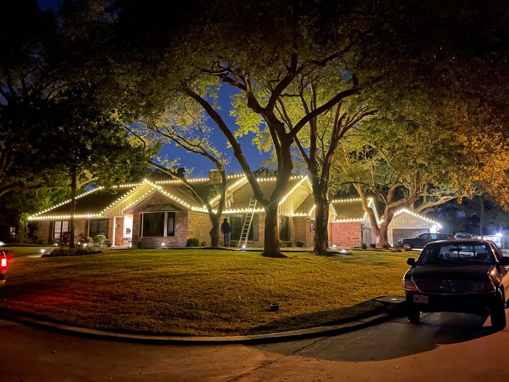 Let us take the hassle out of decorating for the holidays with our expert Residential Christmas Lights Installation service, creating a festive and stunning display for your home. for North Star Christmas Lighting in Conroe,  TX