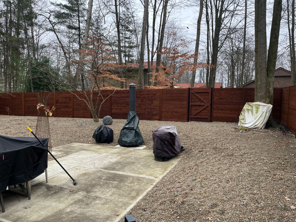 Wood fence for Castle Fence and Deck LLC in Medina, OH