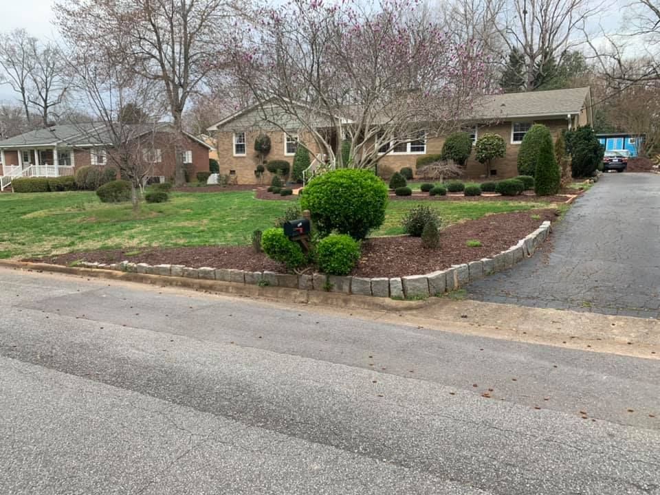 Mulching for America's Top Pick Lawn & Landscaping in Gastonia, NC