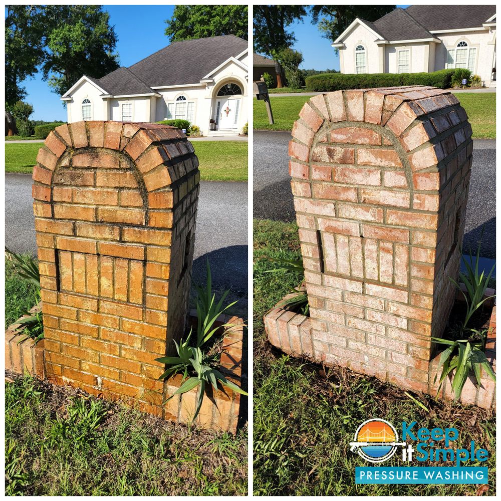 Our Rust, Iron, & Calcium Restoration service effectively removes stubborn stains from your home's exterior surfaces using specialized techniques and products for a refreshed and renewed appearance. for Keep It Simple Pressure Washing in Brunswick, GA