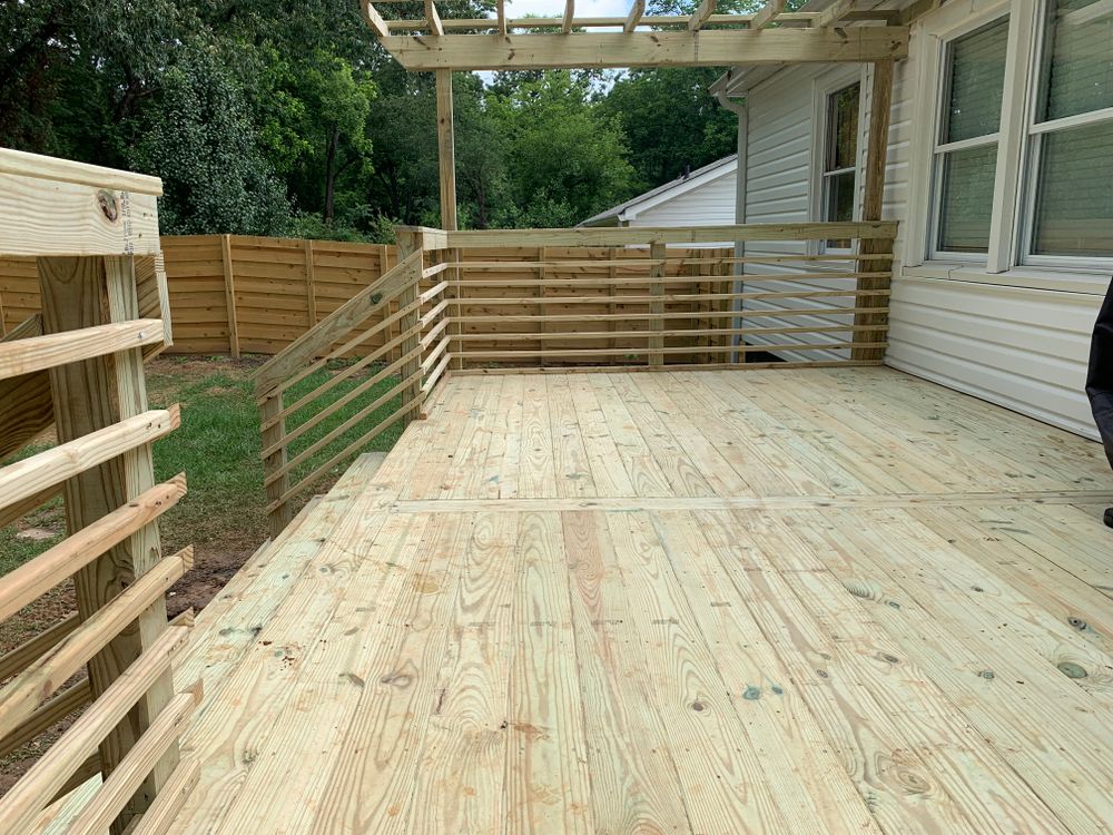 Decking work for Compadres Concrete in Griffin, GA