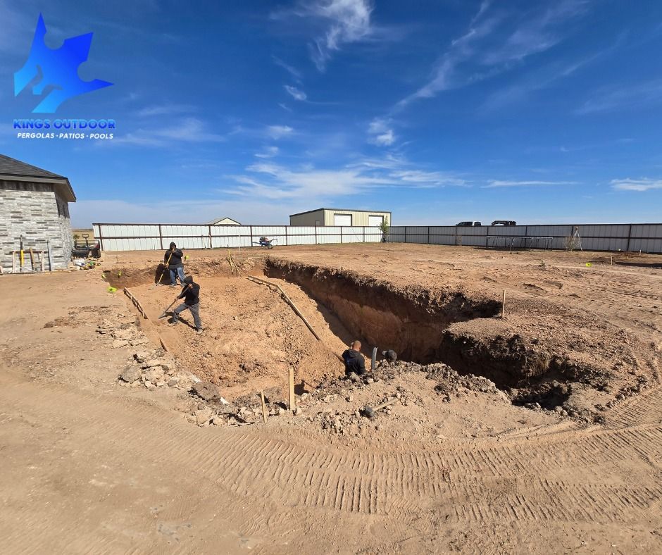 Custom Pool Construction for Kings Outdoor in Amarillo, TX