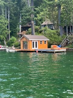 Boat house for The Baskins Sawmill in Port Angeles,  WA