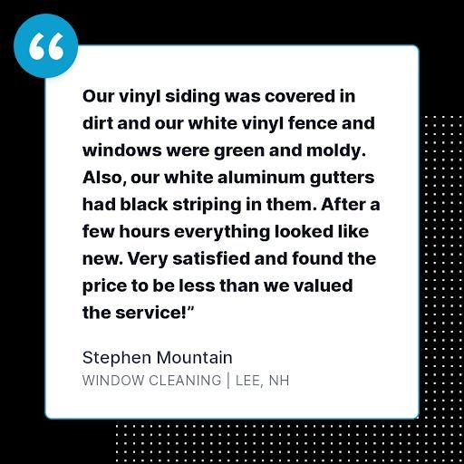 Window Cleaning for LeBlanc’s Property Solutions in Lee, NH