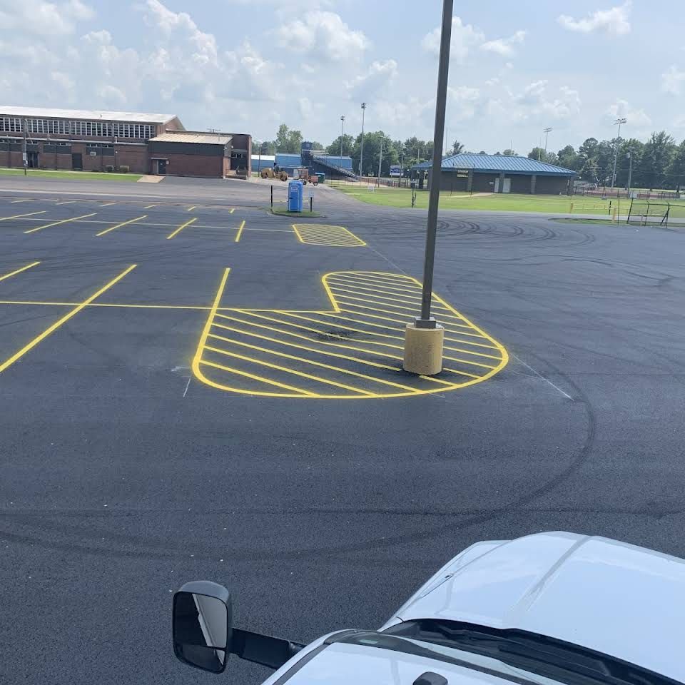 Parking Lot Striping for Straight Line Striping in Little Rock, AR