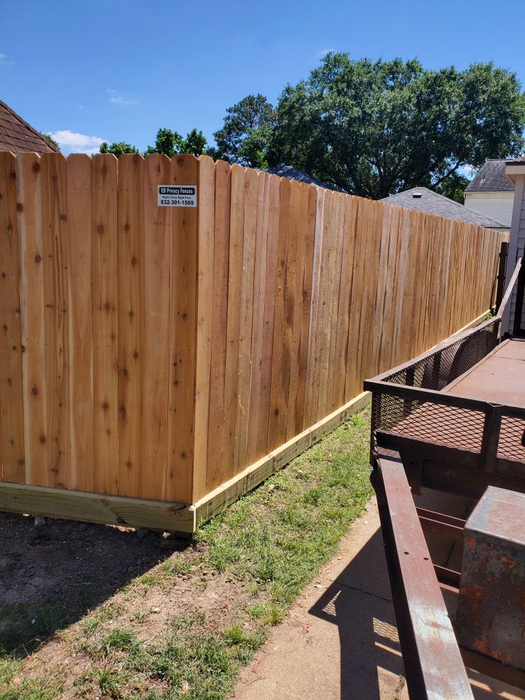Mr. B and Mr. Karveri Project for EB Privacy Fences & Remodel LLC in Katy, TX