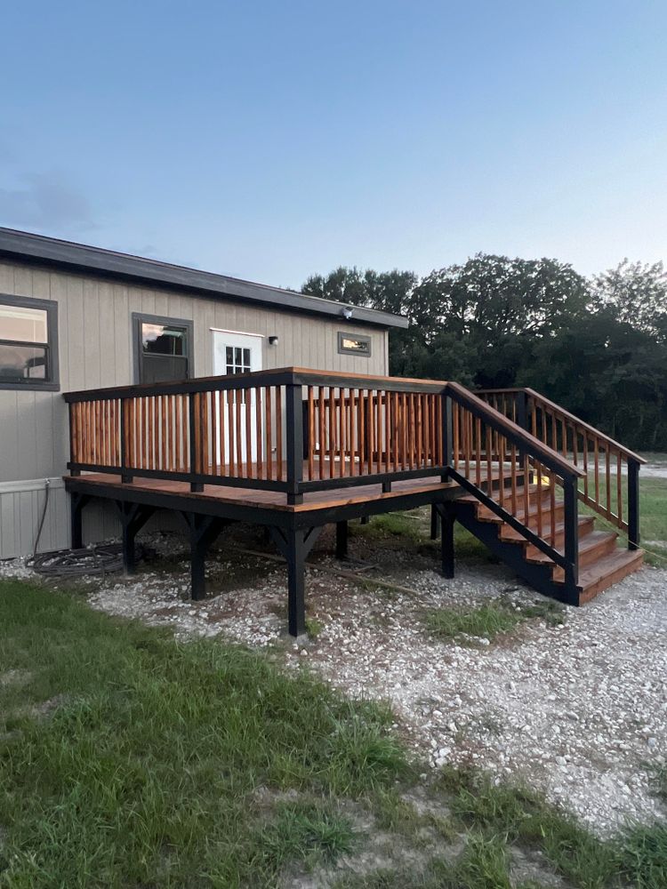 Transform your outdoor space with our professional Deck Repair service, offering expert assessments and high-quality repairs to enhance safety and longevity while restoring the beauty of your existing deck. for Timberline Deck & Patio in Covington, TX