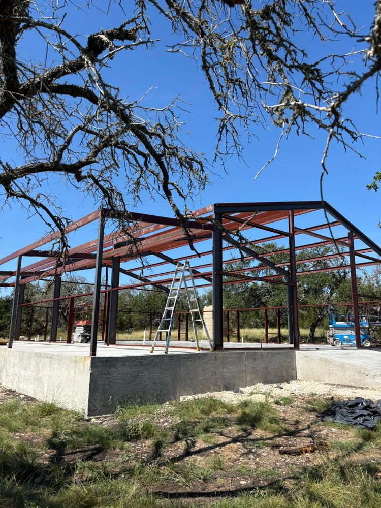 Our Custom Metal Building Construction service designs and builds durable, attractive structures tailored to your property, needs, and budget—delivering long-lasting value, efficient installation, and dependable performance for homeowners. for Twisted K Construction in Center Point, TX