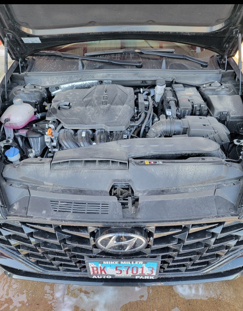 Before and After Engine Cleaning  for Luxury Auto Detail in Peoria, IL