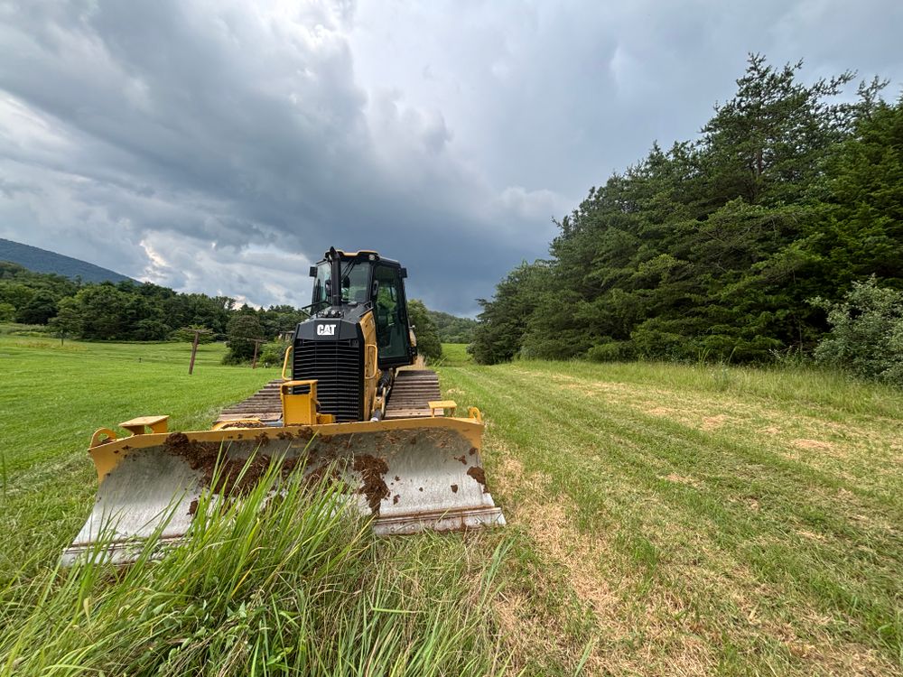 Grading for Schrock’s Land Management in Northern Virginia, Shenandoah Valley, VA