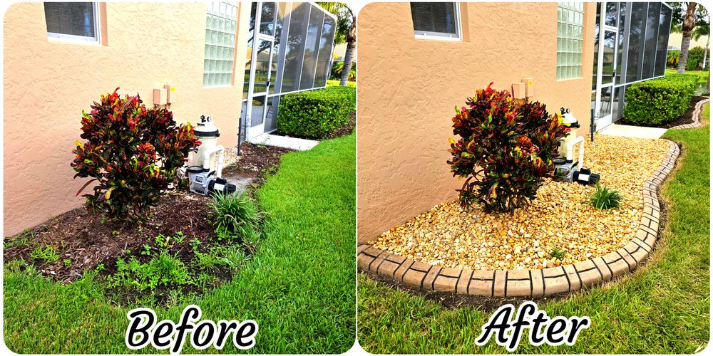 Before & After for AL Curbs in Cape Coral, FL