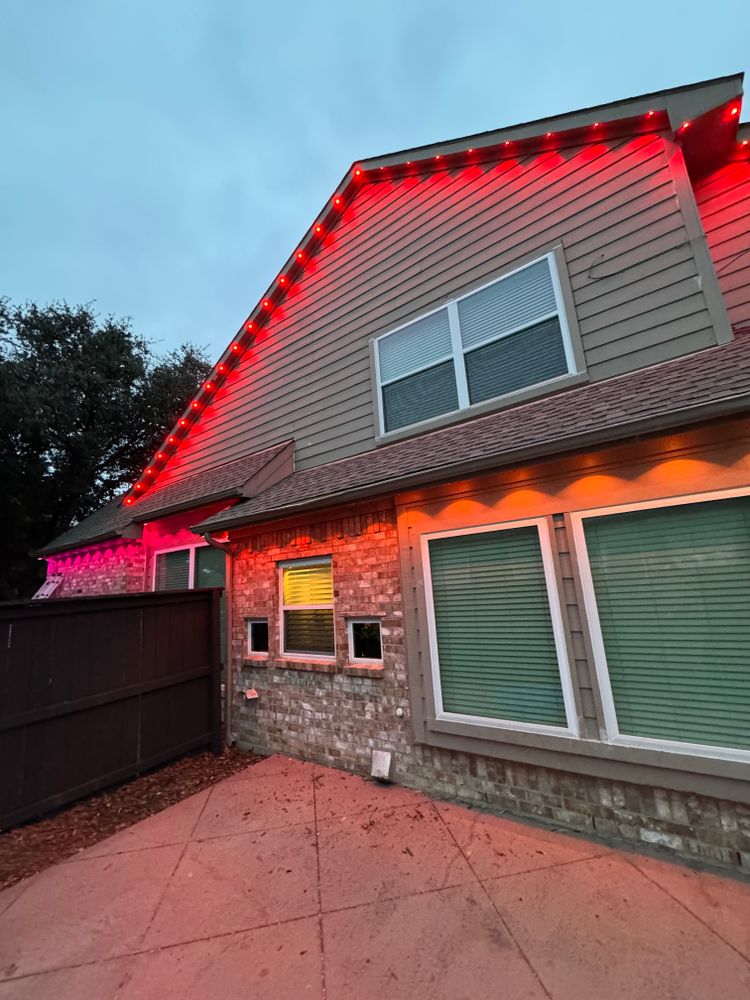 Permanent Holiday Lighting  for Light It Up AV and Turf in Keller, TX