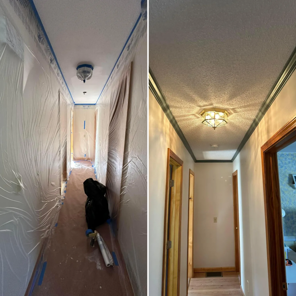 Before & After  for Suter & Sons Painting in Amherst, Western Massachusetts