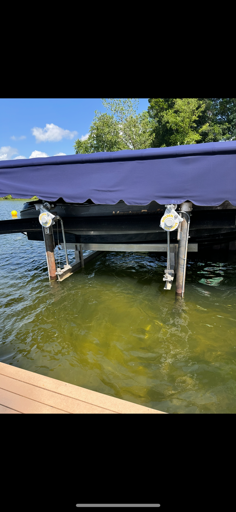 Boat lift Installation for Wagner's Lift & Dock Shop LLC in Watervliet, MI