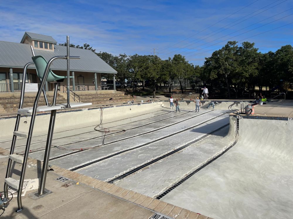 Commercial pools for JV Pool & Associates in San Antonio, Tx.