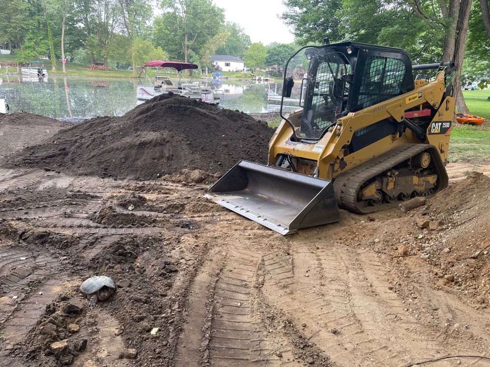 Grading for Steed's Lawn and Landscape LLC in White Lake, MI