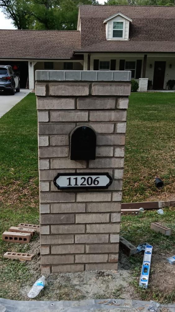 From retaining walls Mailboxes, columns and more for LEGA Home Improvements LLC in Magnolia, TX