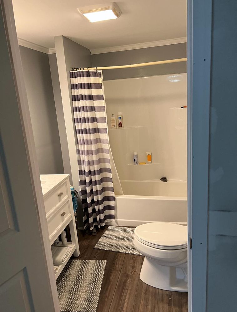 Transform your bathroom into a stylish, functional oasis with our expert renovation services, tailored to meet your unique needs and preferences for an enhanced home experience. for The Finish Group in Bangor, ME