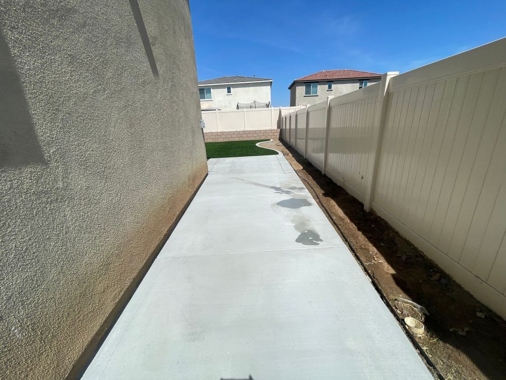 Concrete for Aidan Jade Landscaping in Riverside County, CA