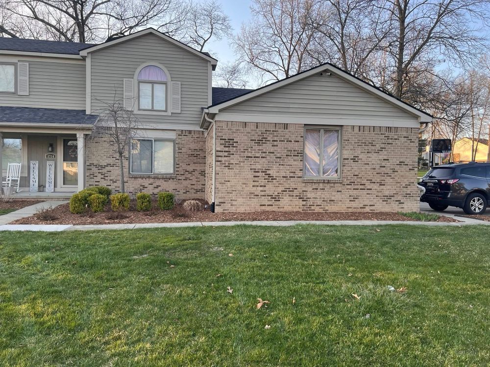 Our Fall Clean Up service ensures a pristine lawn by removing leaves, debris, and dead plants, preparing your yard for winter while enhancing aesthetics and promoting healthy growth in the spring. for Steed's Lawn and Landscape LLC in White Lake, MI