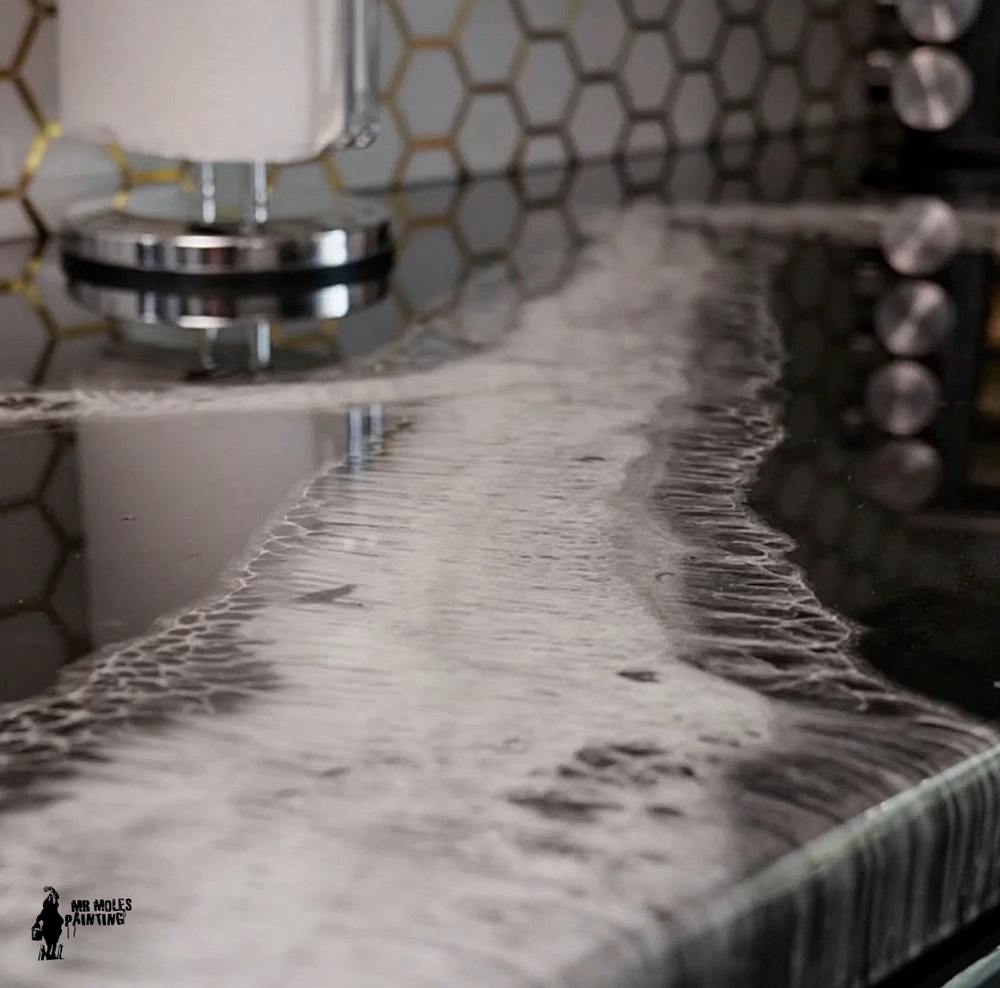 Epoxy- Countertops and Flooring for Mr. Mole's Painting in Bemidji, MN