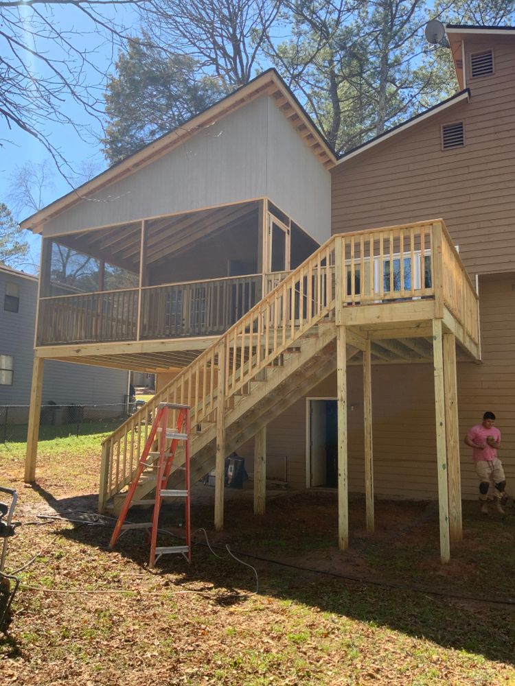 Decking work for Compadres Concrete in Griffin, GA