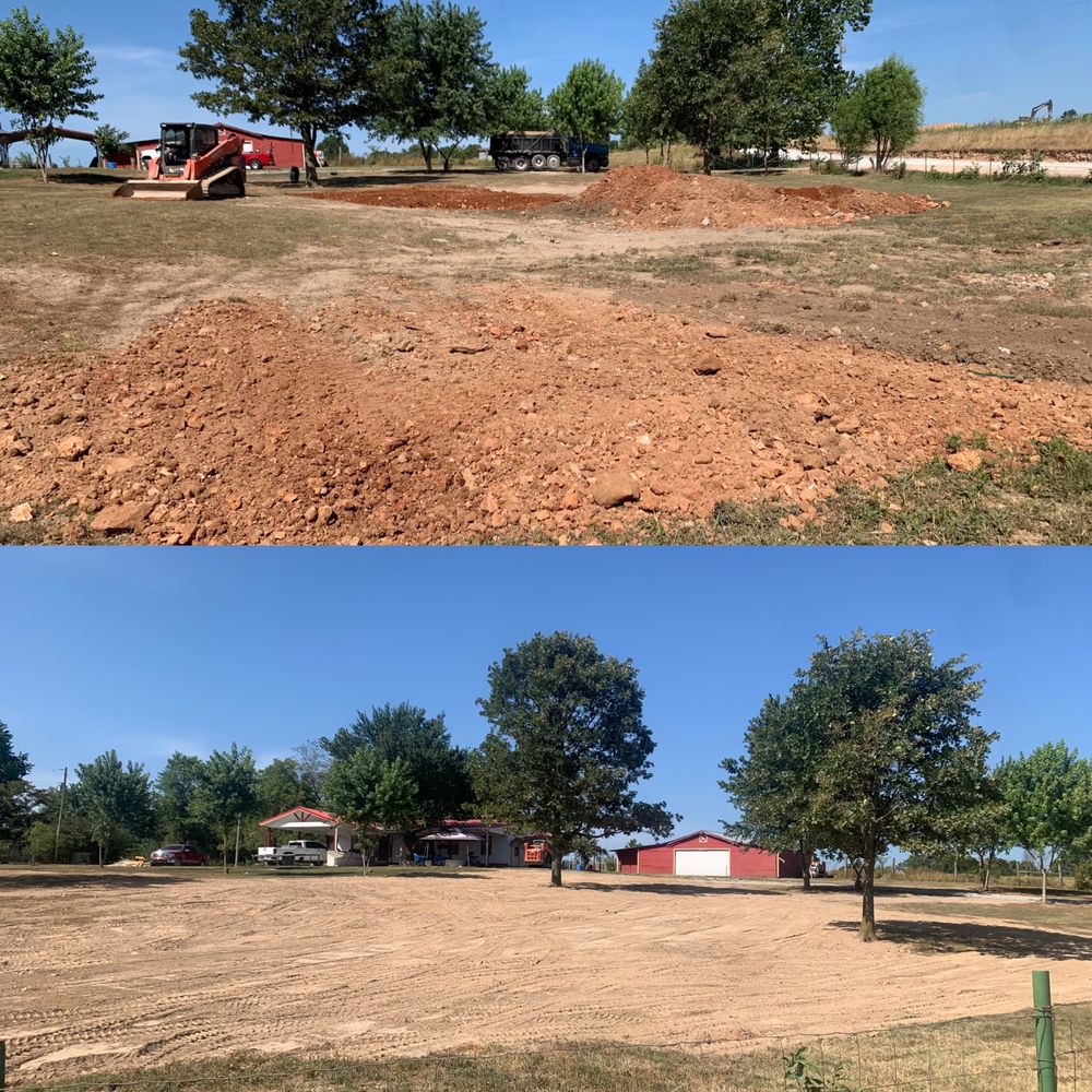 Our Dirt Work service expertly prepares your site for concrete installation, ensuring a stable foundation and optimal drainage with precise grading and excavation tailored to meet your specific construction needs. for Apex Contractors LLC in Fayetteville, AR