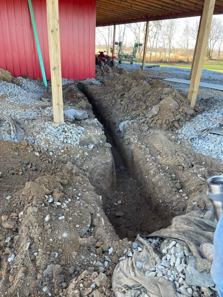 Excavating for New Horizon Contracting in Bardstown, KY