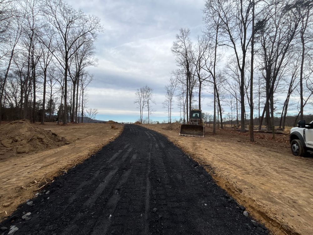 Grading for Schrock’s Land Management in Northern Virginia, Shenandoah Valley, VA