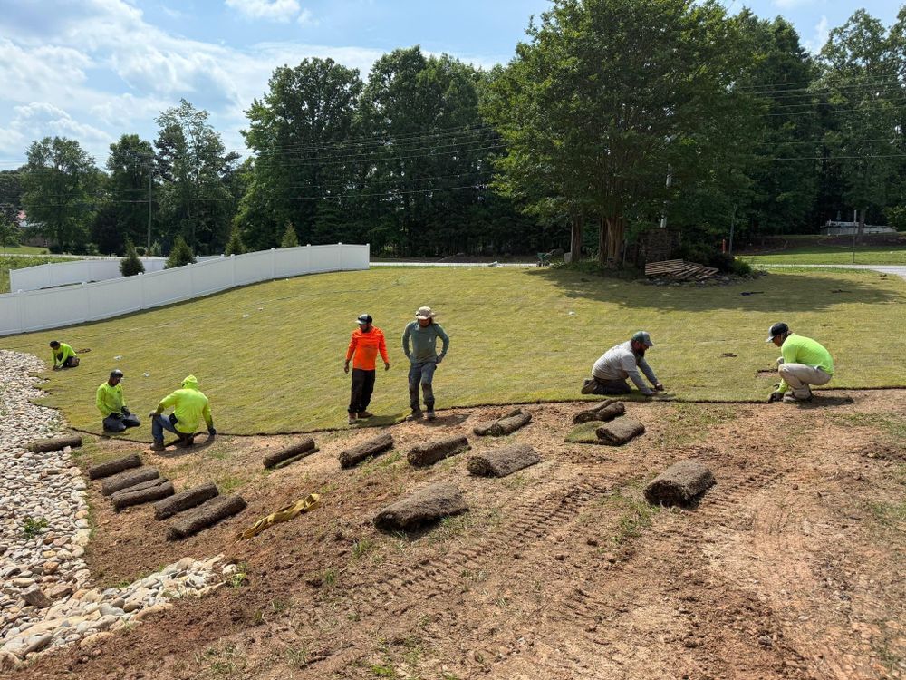 Natural Stone Hardscape for L & C Landscaping in Statesville, NC