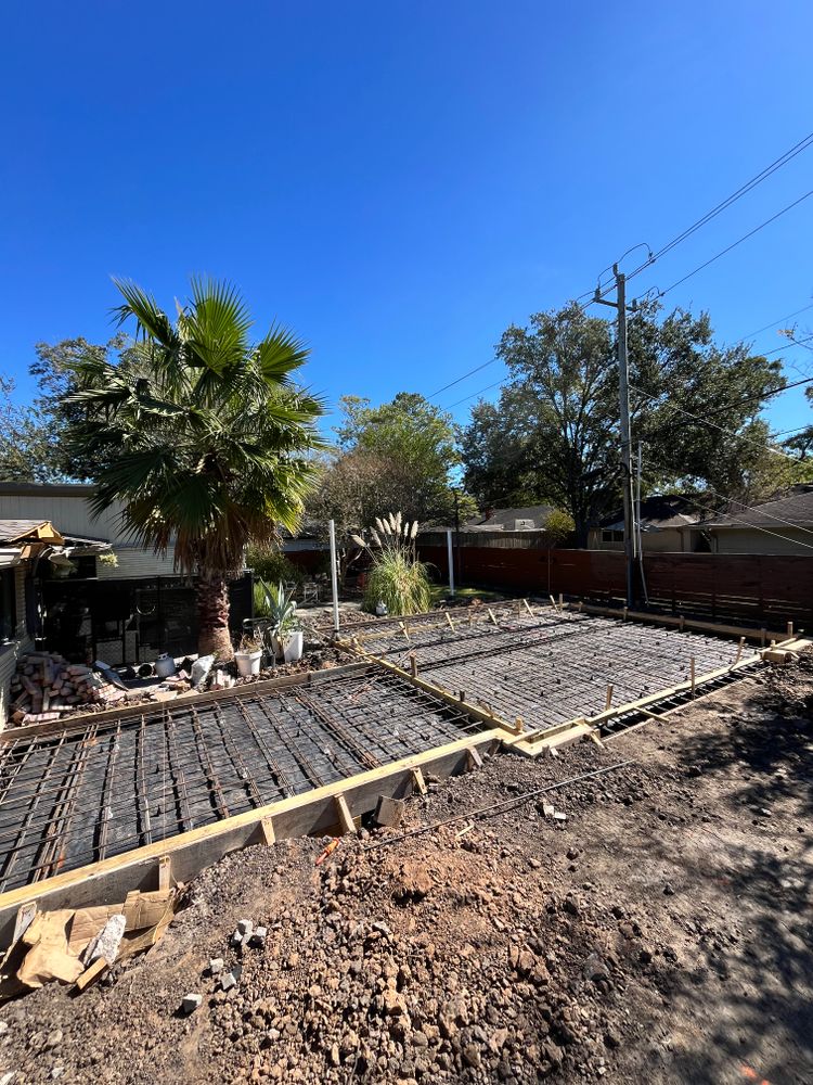Concrete work for BigTex Concrete Construction in Houston, TX
